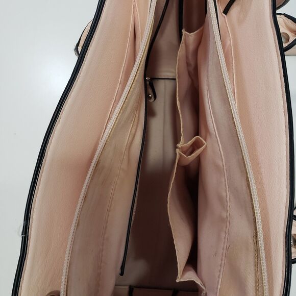 Libby Edelman Pink Satchel with Adjustable Strap for Shoulder Bag and Crossbody - Picture 6 of 12